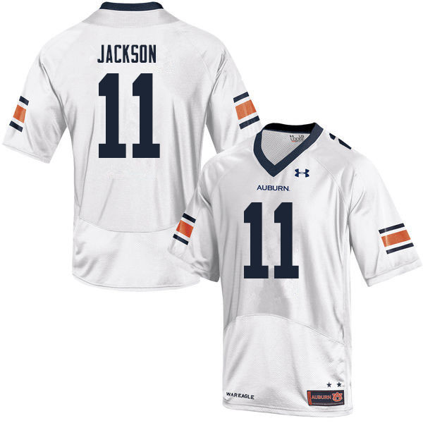 Men #11 Shedrick Jackson Auburn Tigers College Football Jerseys Sale-White